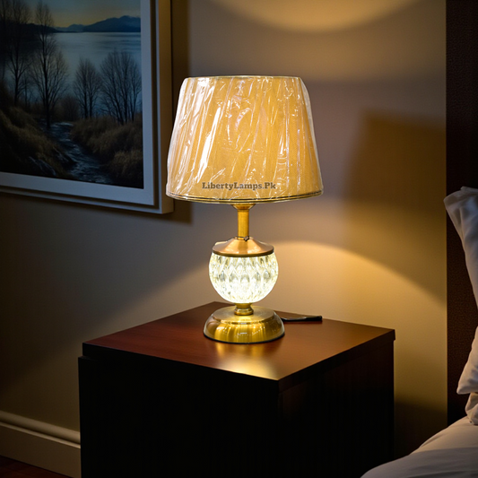 Radiant Metal Glow Double Light Table Lamp (Pair) ✨🌙