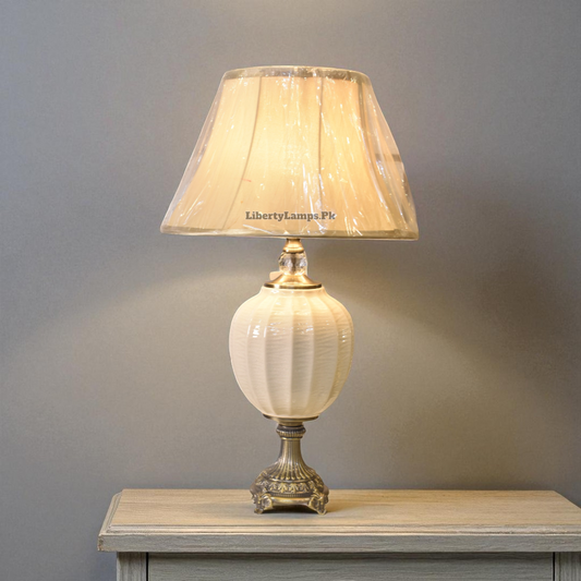 Timeless Ivory Porcelain Table Lamp (Pair) ✨🌿