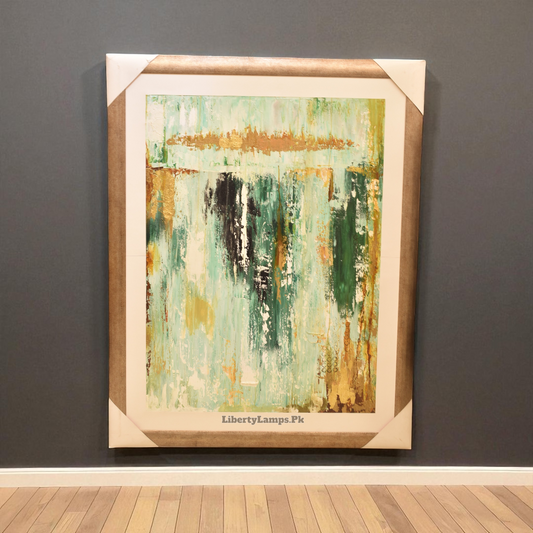 Golden Horizon Abstract Oil Painting on Canvas (Single) 🌅✨