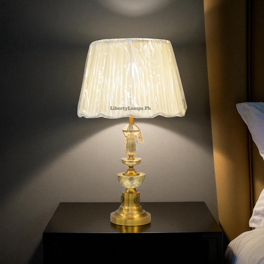 Crystal Luxe Metal Table Lamp (Pair)