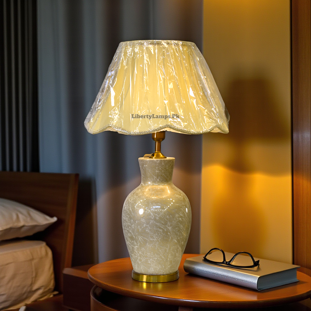 Elegant Fiber Table Lamp (Pair) ✨