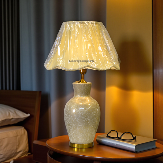 Elegant Fiber Table Lamp (Pair) ✨
