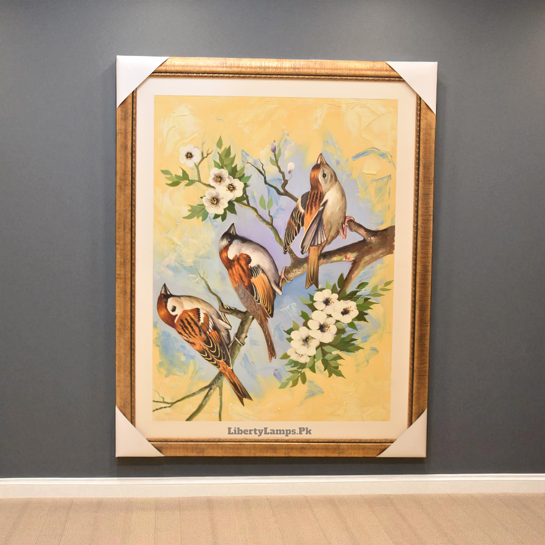Wings of Freedom Birds Oil Painting on Canvas (Single) 🕊️🎨