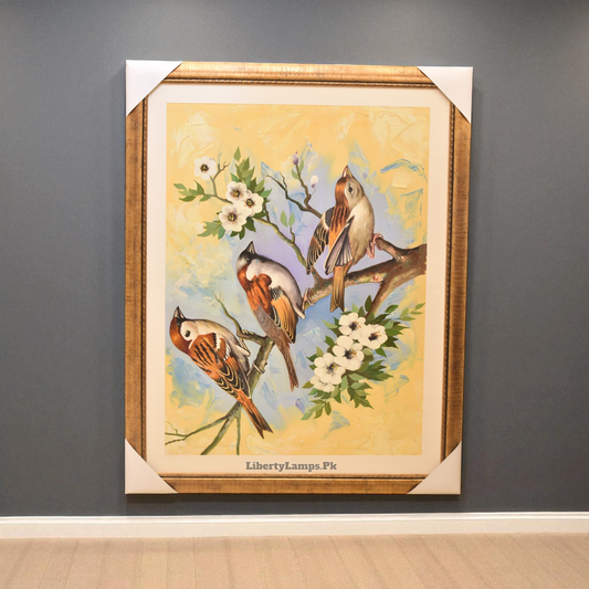 Wings of Freedom Birds Oil Painting on Canvas (Single) 🕊️🎨