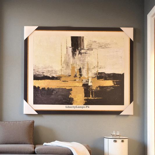 Celestial Harmony Abstract Oil Painting on Canvas (Single) 🌌🎨