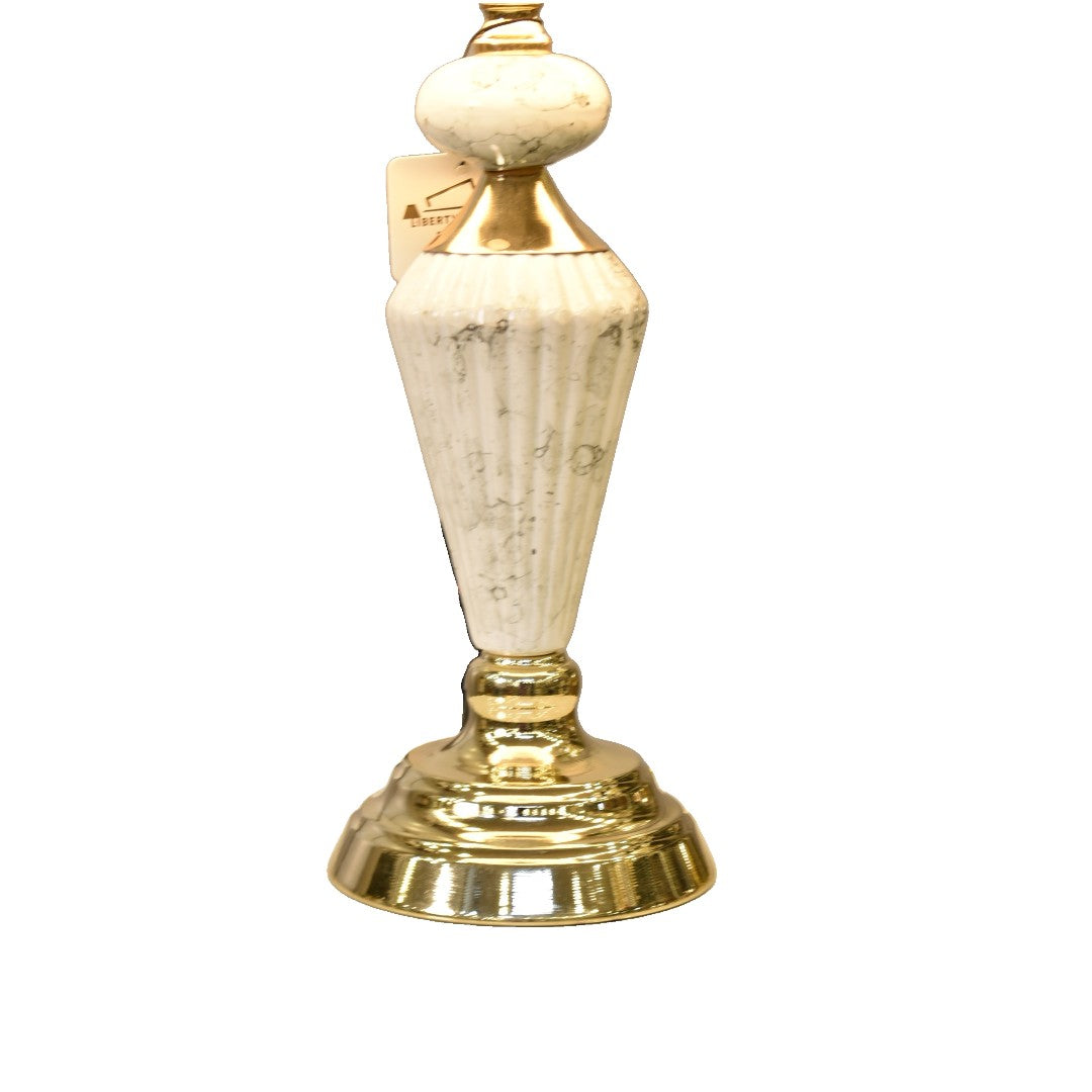 Luna Orb Ceramic & Marble Table Lamp (Pair)