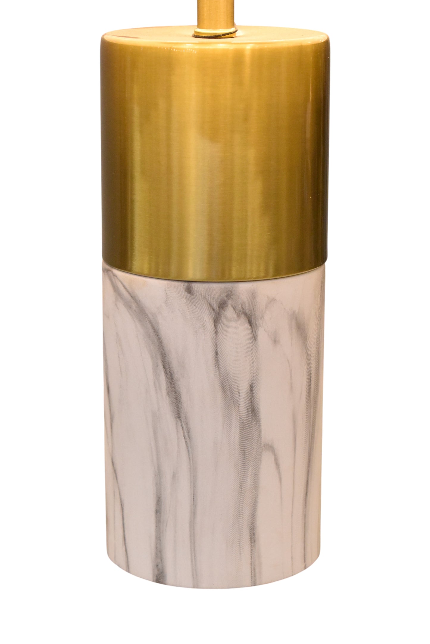 Marble Aura Metal Table Lamp (Pair)