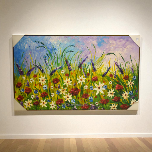 Radiant Blossom Floral Oil Painting on Canvas (Single) 🌷✨