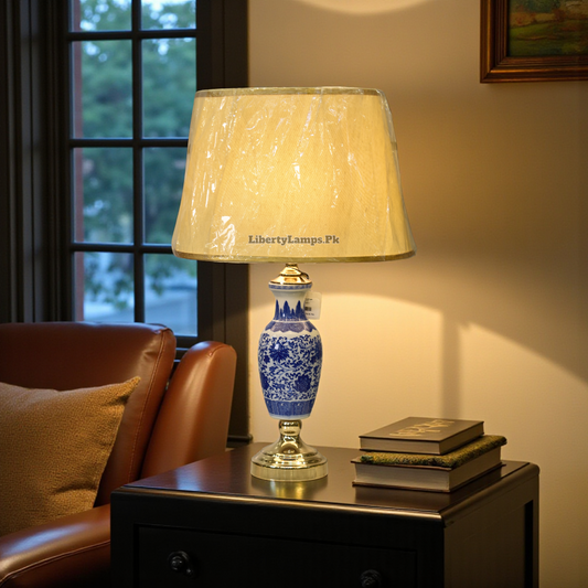 Blue Pottery Porcelain Table Lamp (Pair) 🌟