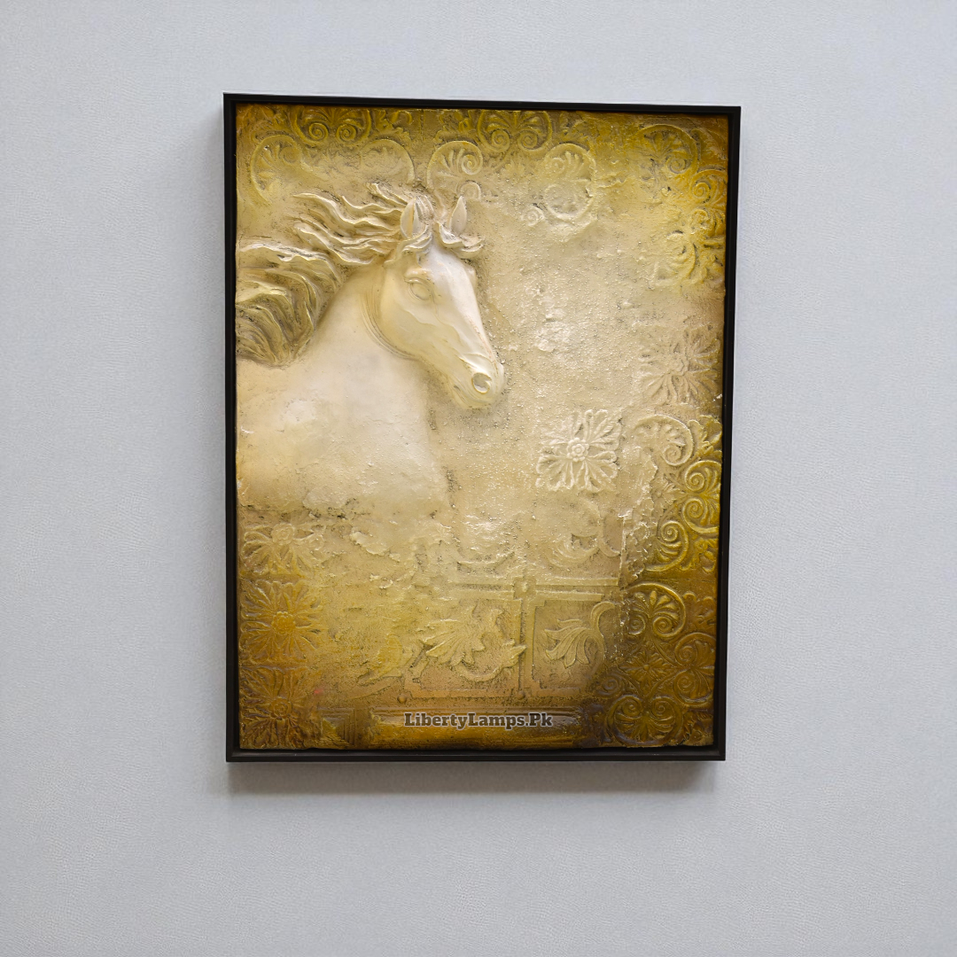 Majestic 3D Horse Oil Painting on Canvas (Single) 🐎🎨