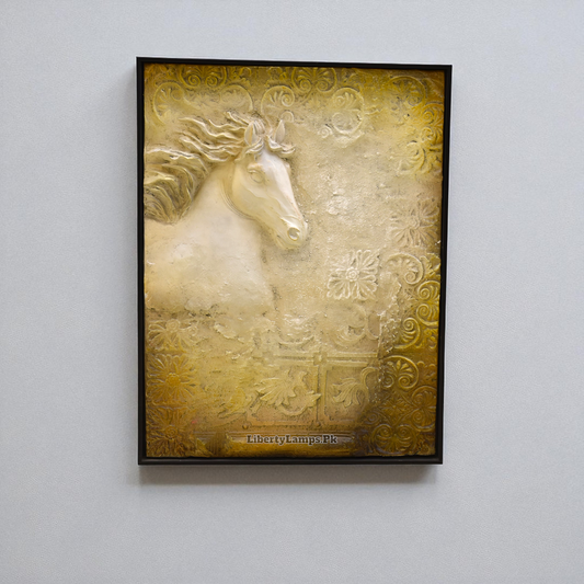 – Galloping Spirit – 3D Horse Oil Painting on Canvas (Single) 🐎🎨