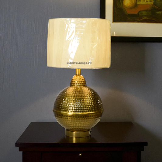 Vintage Brass Charm Table Lamp (Pair)