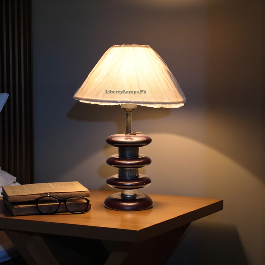 Oakwood Charm Wooden Table Lamp (Pair)