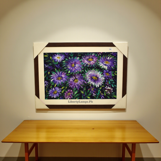 Blossom Symphony Floral Oil Painting on Canvas (Single)