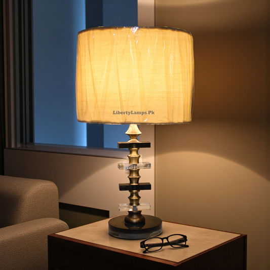 Crystal Luxe Metal Fusion Table Lamp (Pair)