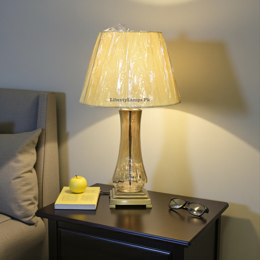 Crystal Glow Glass Table Lamp (Pair)