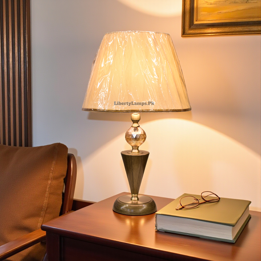 Rustic Wood Table Lamp (Pair)