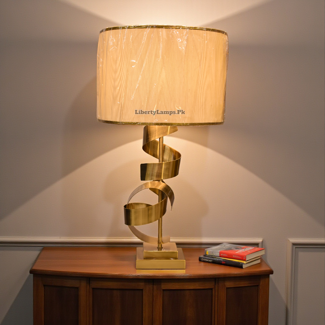 Elegant Metal Table Lamp (Pair)