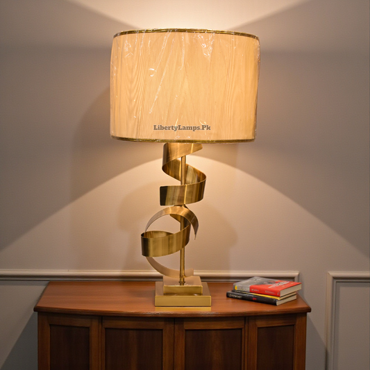 Elegant Metal Table Lamp (Pair)
