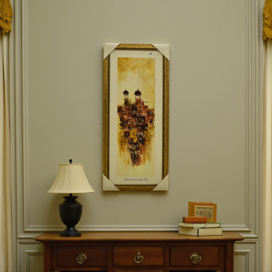 Golden Era Old City Oil Painting on Canvas (Single)