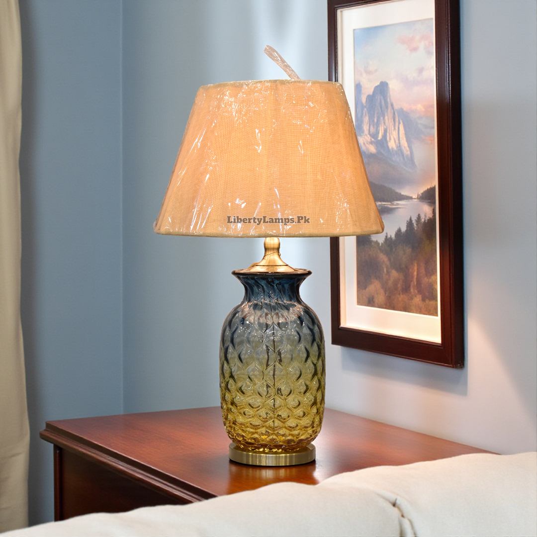 Crystal Shade Elegance Glass Table Lamp (Pair)