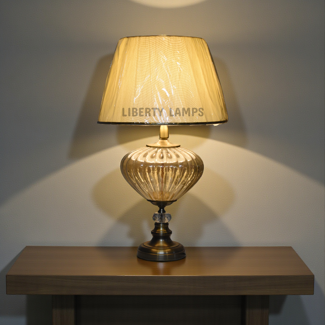 Aurora Crystal Glass Table Lamp (Pair)