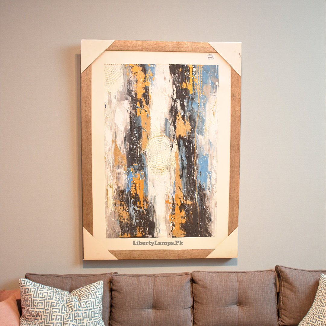 Crystal Glow Abstract – Oil Painting (Single)