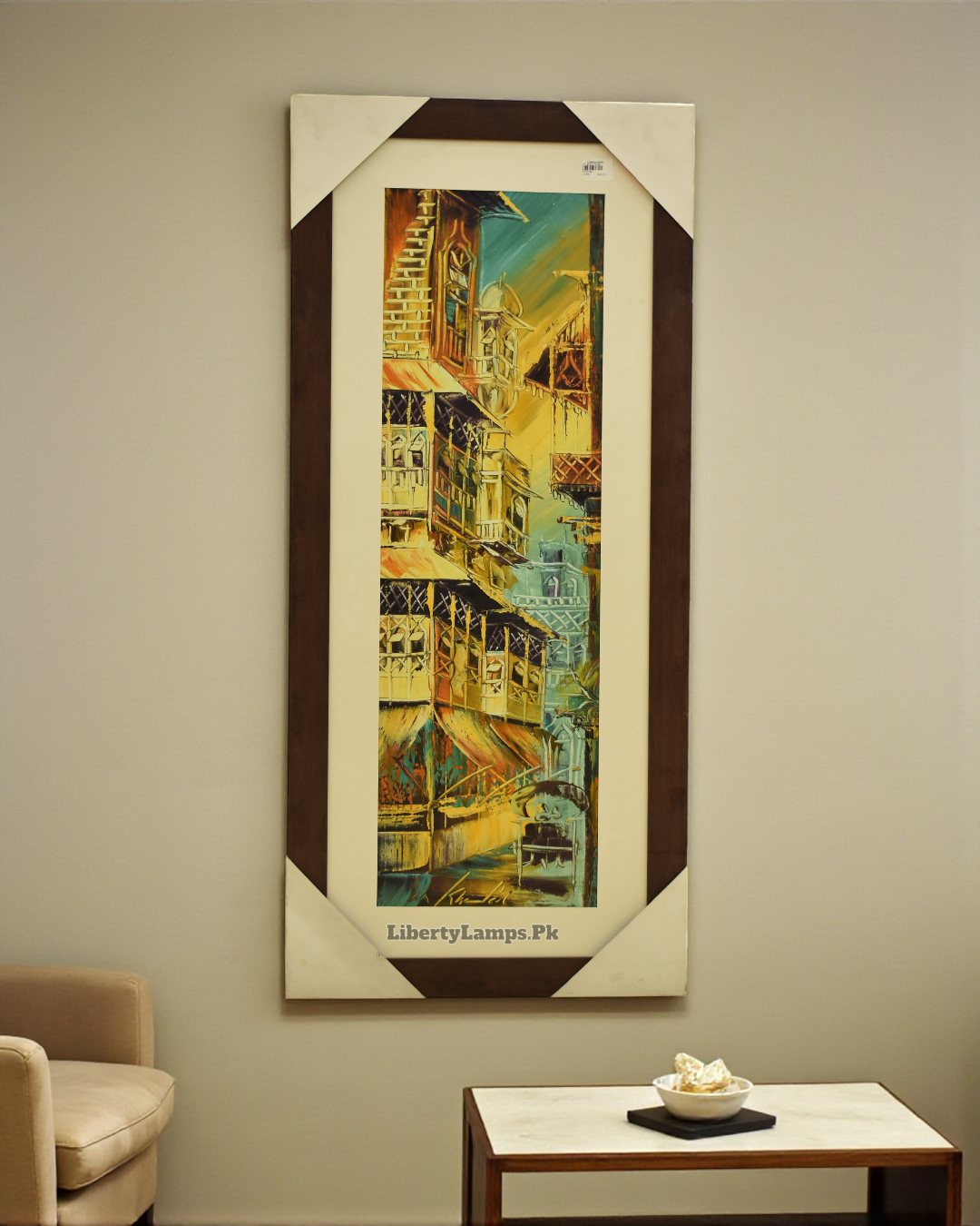 Old City Charm Oil Painting on Canvas (Single)