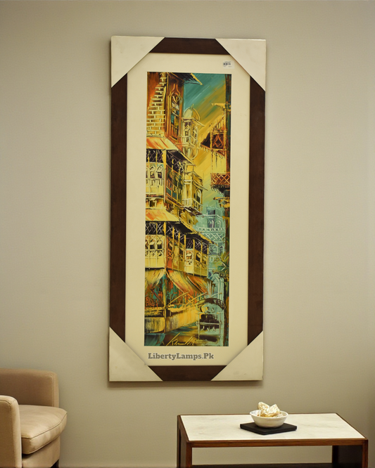 Old City Charm Oil Painting on Canvas (Single)