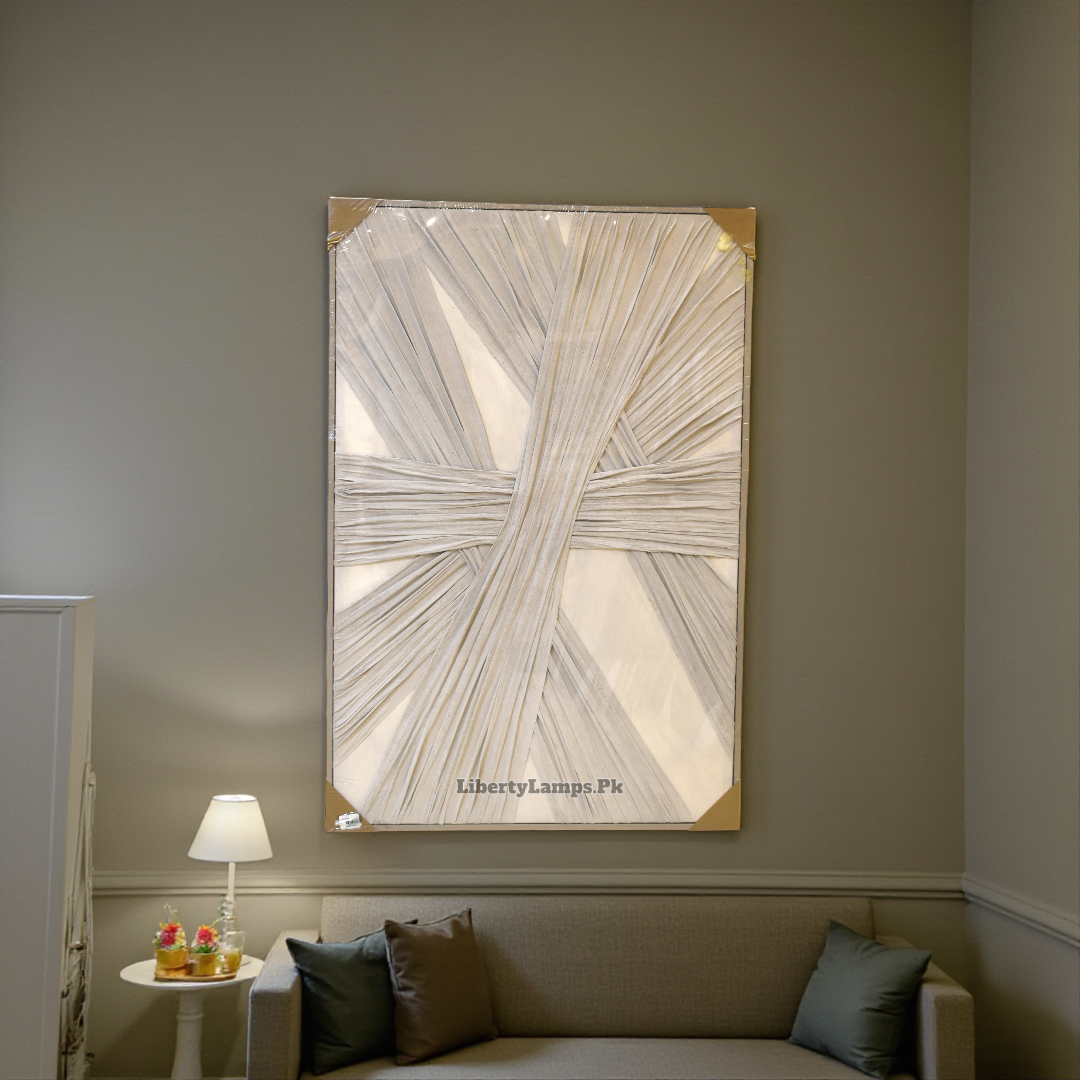 3D Fabric Artistic Oil Painting on Canvas (Single)