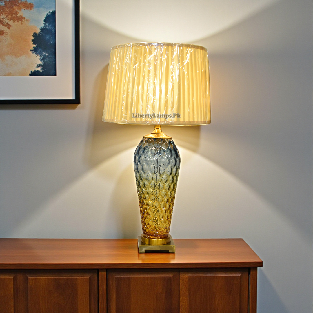 Luminous Shade Glass Table Lamp (Pair)