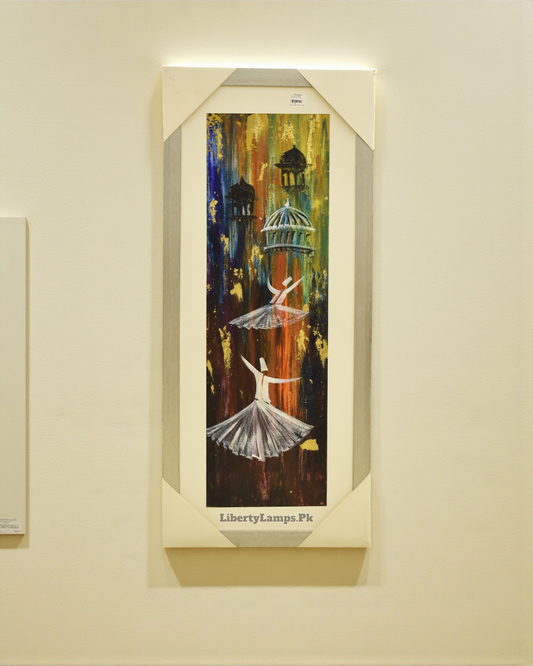 Sufi Whirl Oil Painting on Canvas (Single)