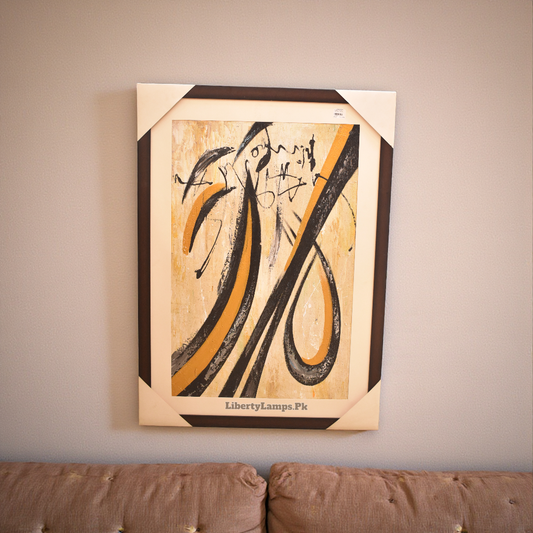 Golden Echo Abstract – Oil Painting (Single)