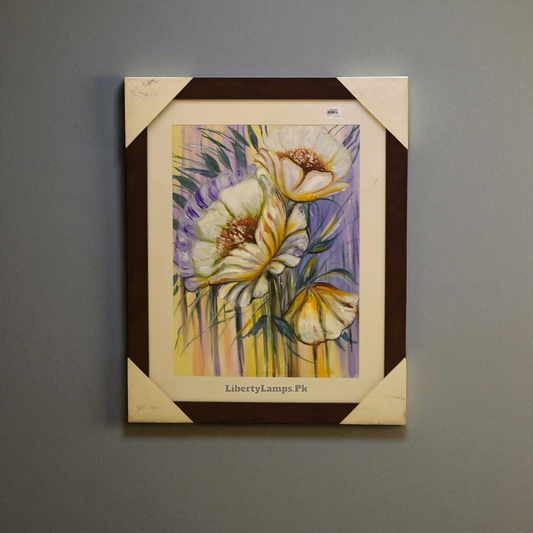 Floral Oil Painting on Canvas (Single)