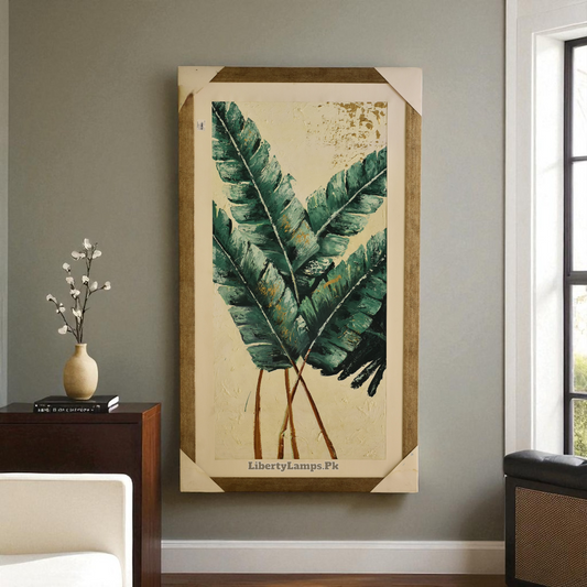 Whispers of Nature – Leaf Oil Painting (Single)