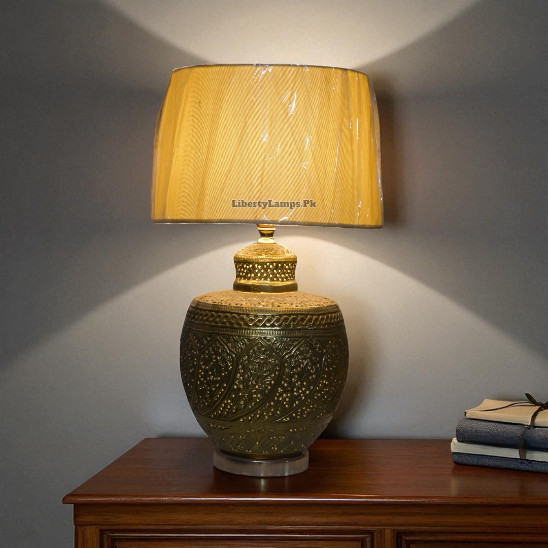 Classic Brass Elegance Table Lamp (Pair)