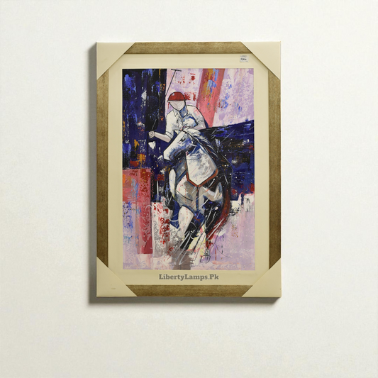 Gallop Glory Horse Polo Oil Painting (Single)