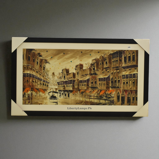 Old City Charm Oil Painting on Canvas (Single)