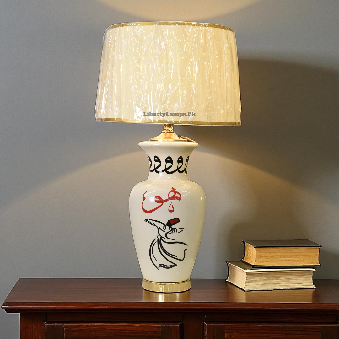 Sufi Serenity Porcelain Table Lamp (Pair)