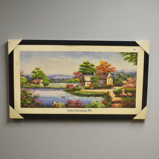 Nature’s Serenity Oil Painting on Canvas (Single)