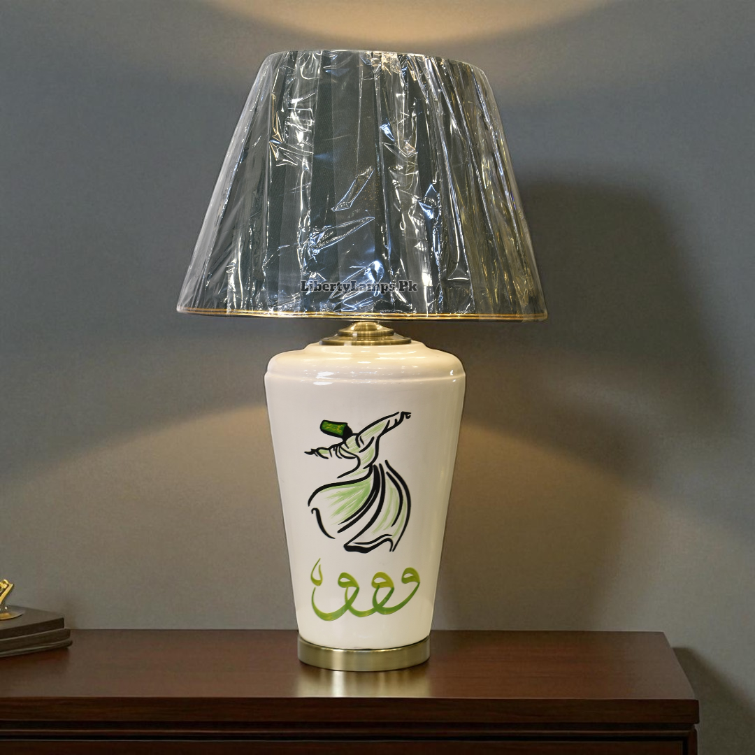 Sufi Elegance Porcelain Table Lamp (Pair)