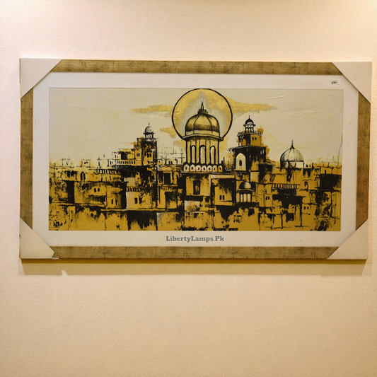 Whispers of the Palace – Old Mahal Oil Painting (Single)