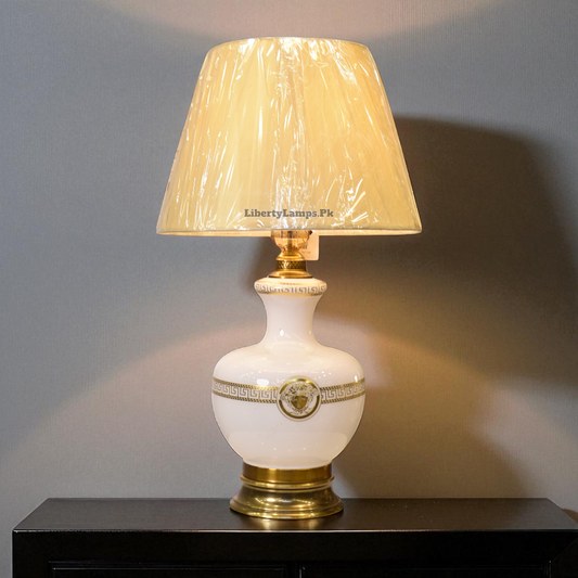 Printed Glass Elegance Table Lamp (Pair)